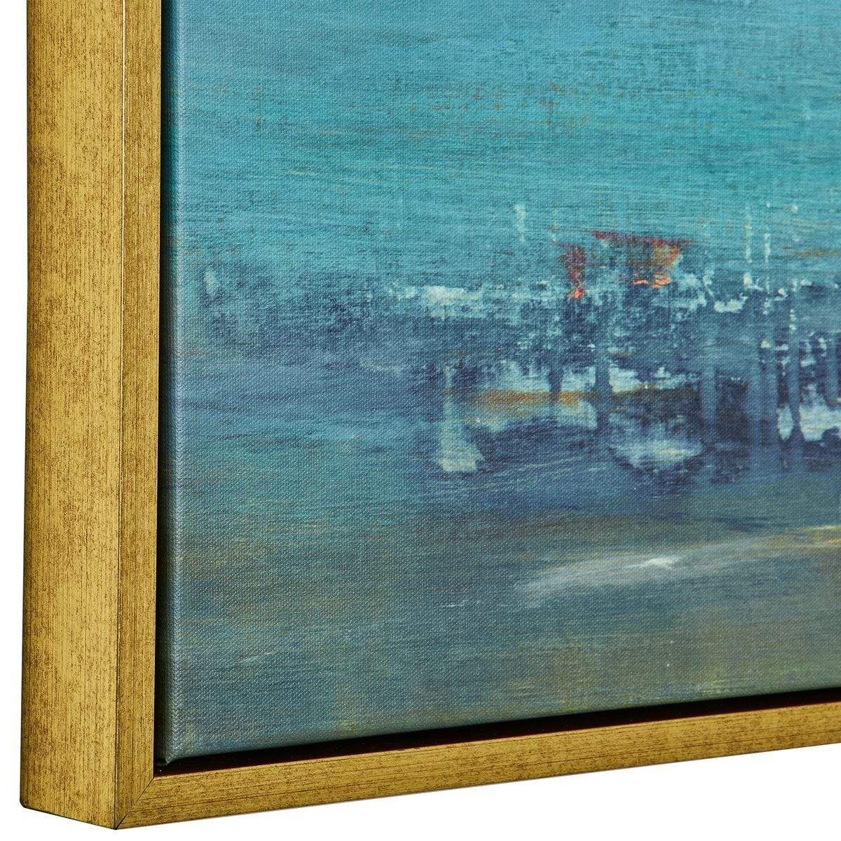 Textured Land Framed Canvas - timeless artwork that brings character to any space | Image 4 | InSTYLE Home & Rugs