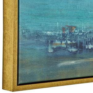 Textured Land Framed Canvas - timeless artwork that brings character to any space | Image 4 | InSTYLE Home & Rugs