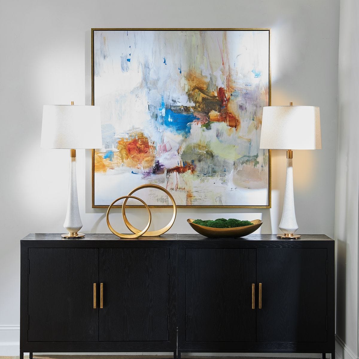 In The Beginning Framed Canvas - bold and creative art for unique interior décor | Image 1 | InSTYLE Home & Rugs