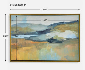 Folded Hills Framed Canvas - eye-catching art pieces to enhance your home design | Image 6 | InSTYLE Home & Rugs