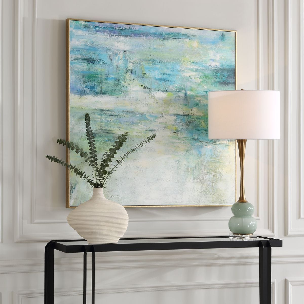 Blissful Hand Painted Canvas - bold and creative art for unique interior décor | Image 4 | InSTYLE Home & Rugs