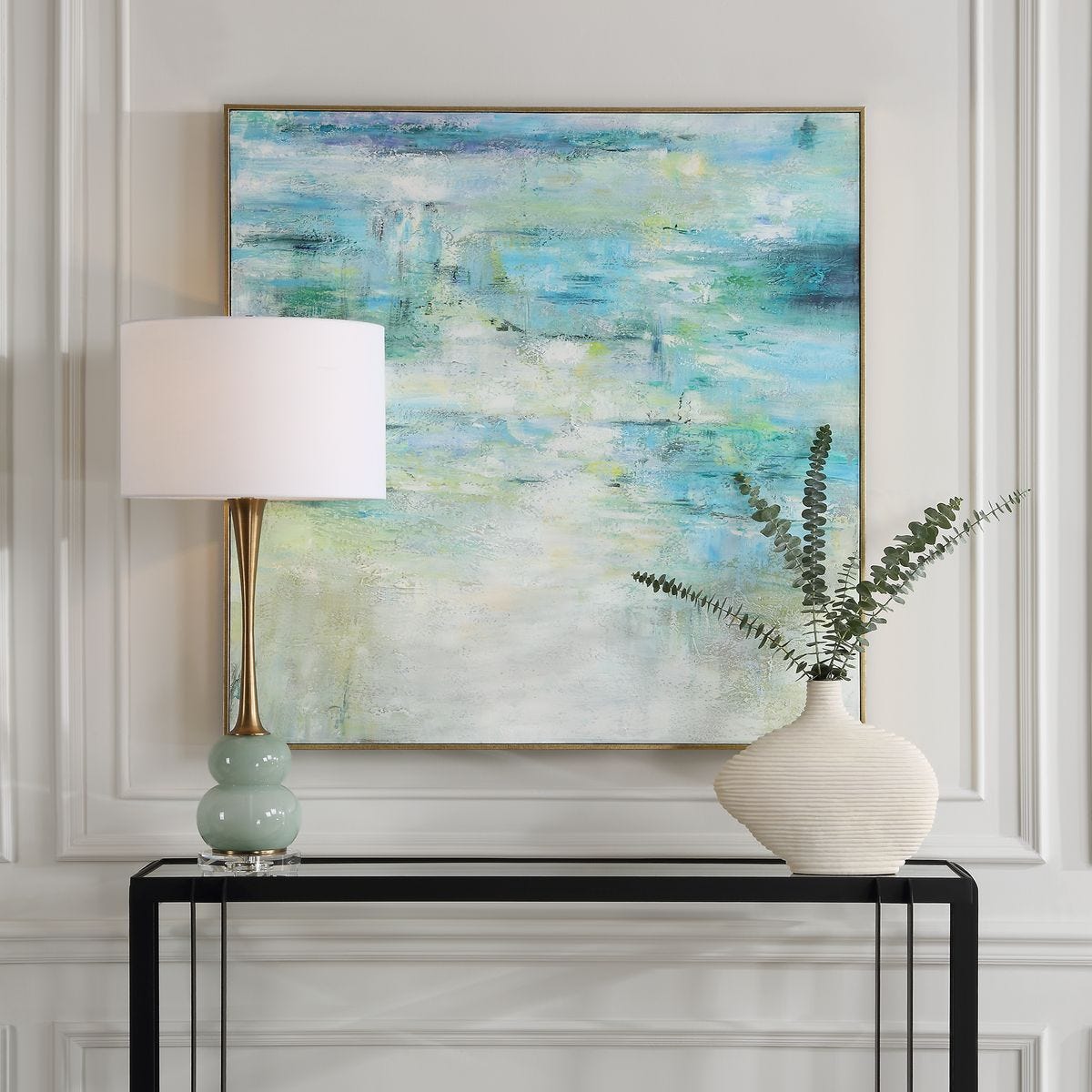 Blissful Hand Painted Canvas - bold and creative art for unique interior décor | Image 1 | InSTYLE Home & Rugs
