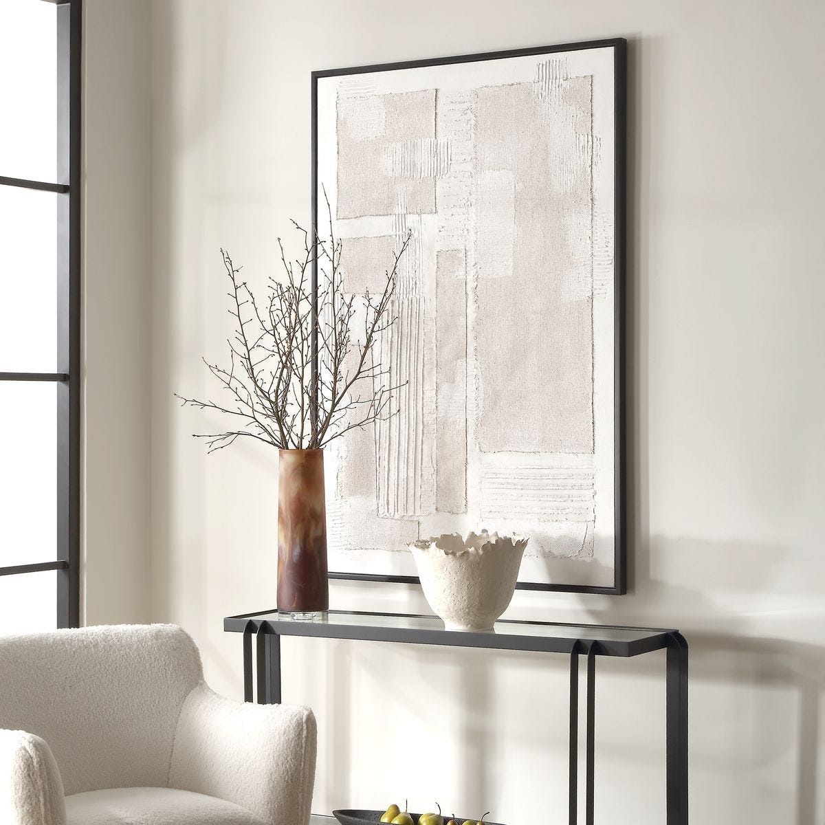 Clean Slate Hand Painted Canvas - timeless artwork that brings character to any space | Image 4 | InSTYLE Home & Rugs