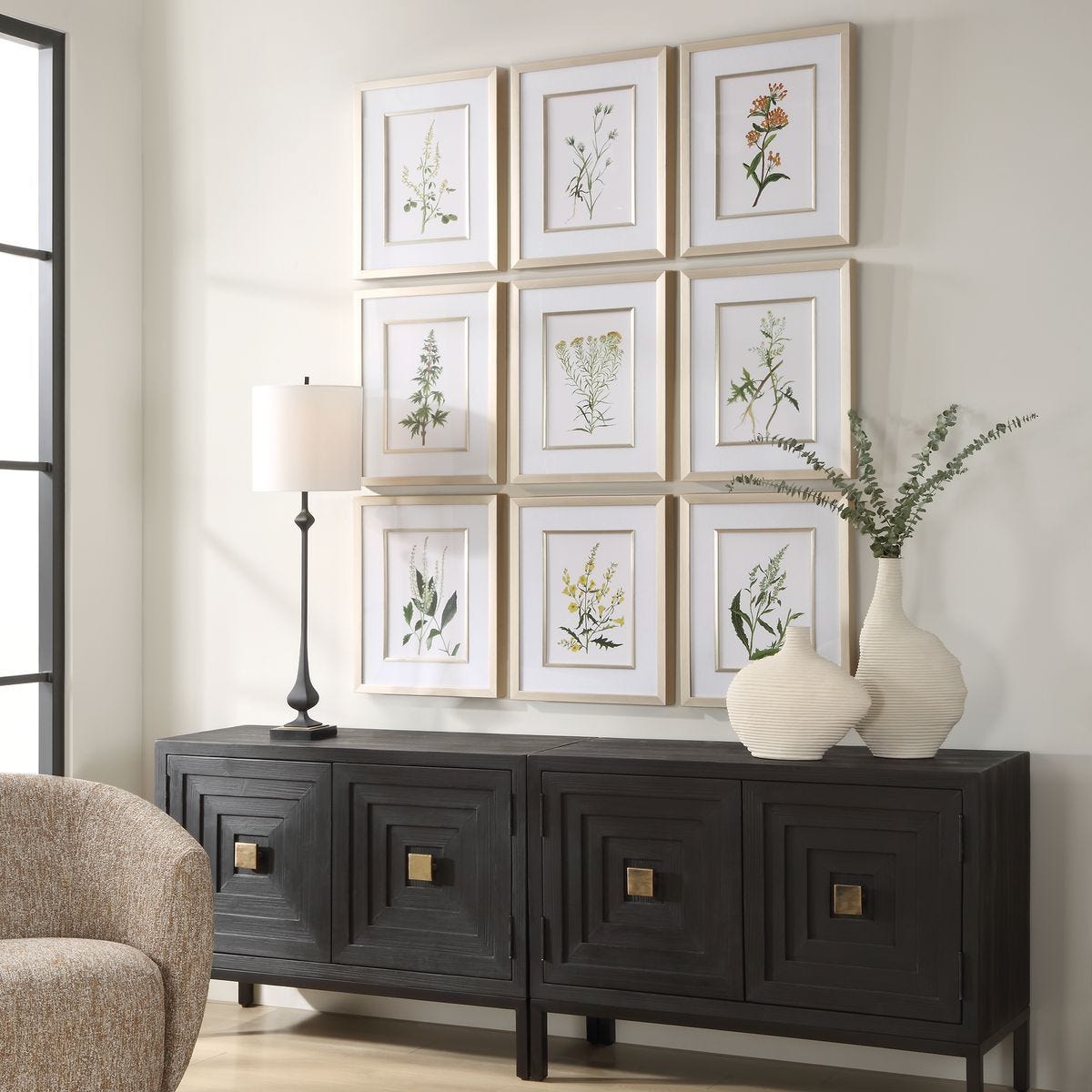 Botanical Flowers Framed Prints, S/9 - timeless artwork that brings character to any space | Image 3 | InSTYLE Home & Rugs