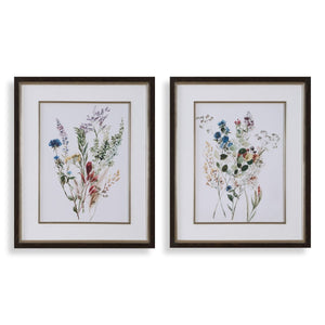Delicate Flowers Framed Prints, S/2 - timeless artwork that brings character to any space | Image 2 | InSTYLE Home & Rugs