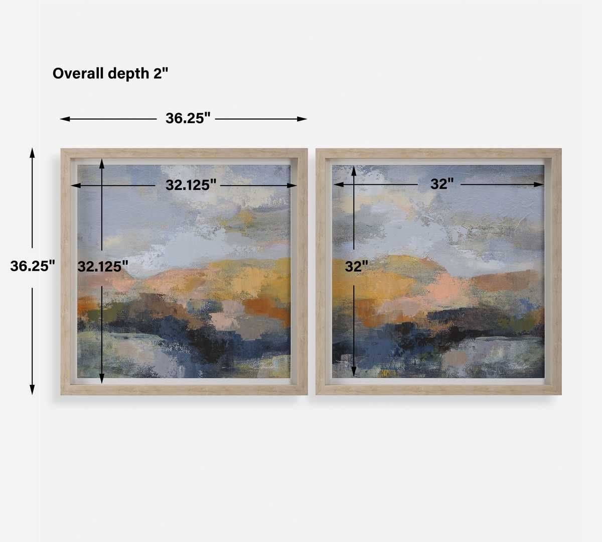 Dusk Framed Prints, S/2 - bold and creative art for unique interior décor | Image 7 | InSTYLE Home & Rugs