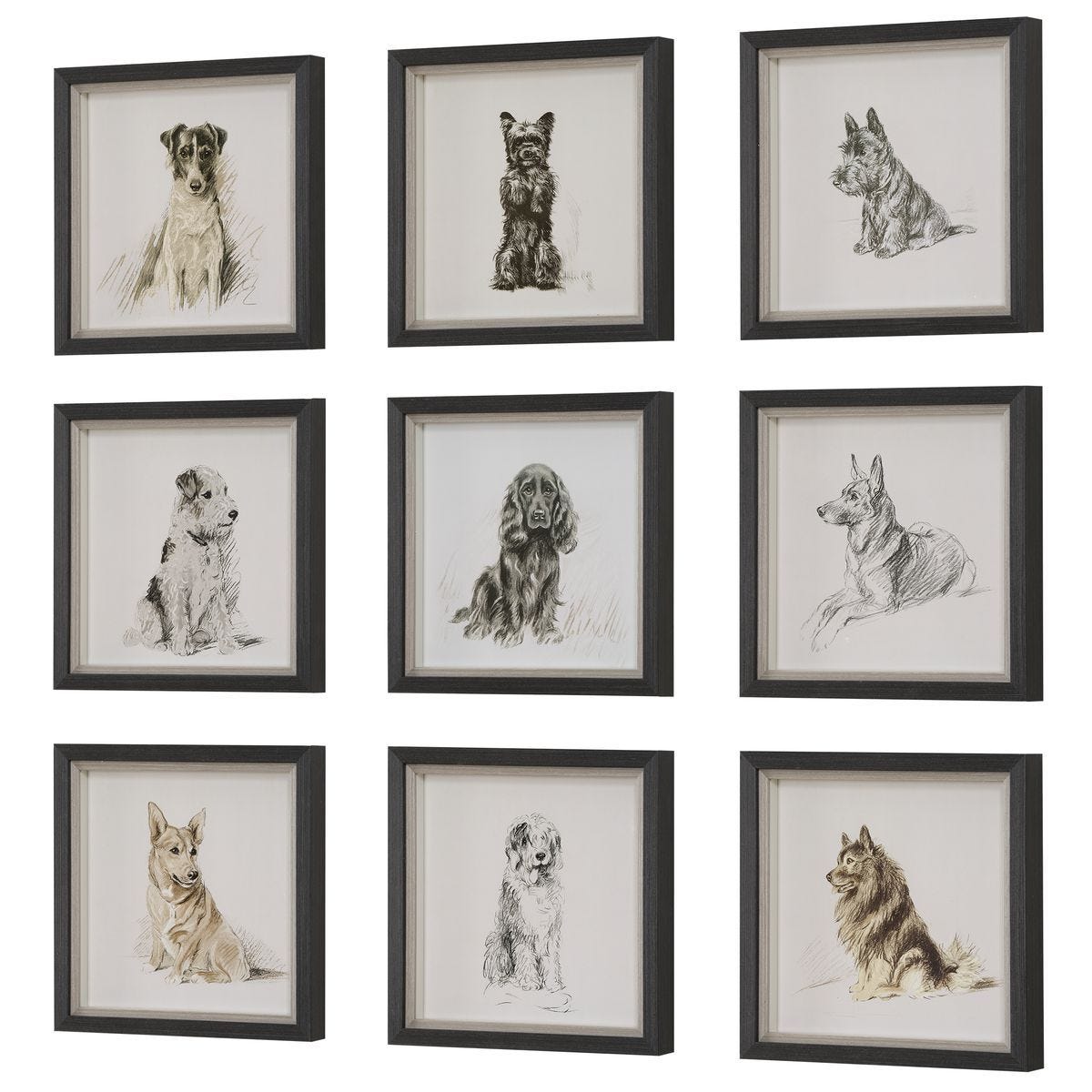 Loyal Companion Framed Prints, S/9 - timeless artwork that brings character to any space | Image 4 | InSTYLE Home & Rugs