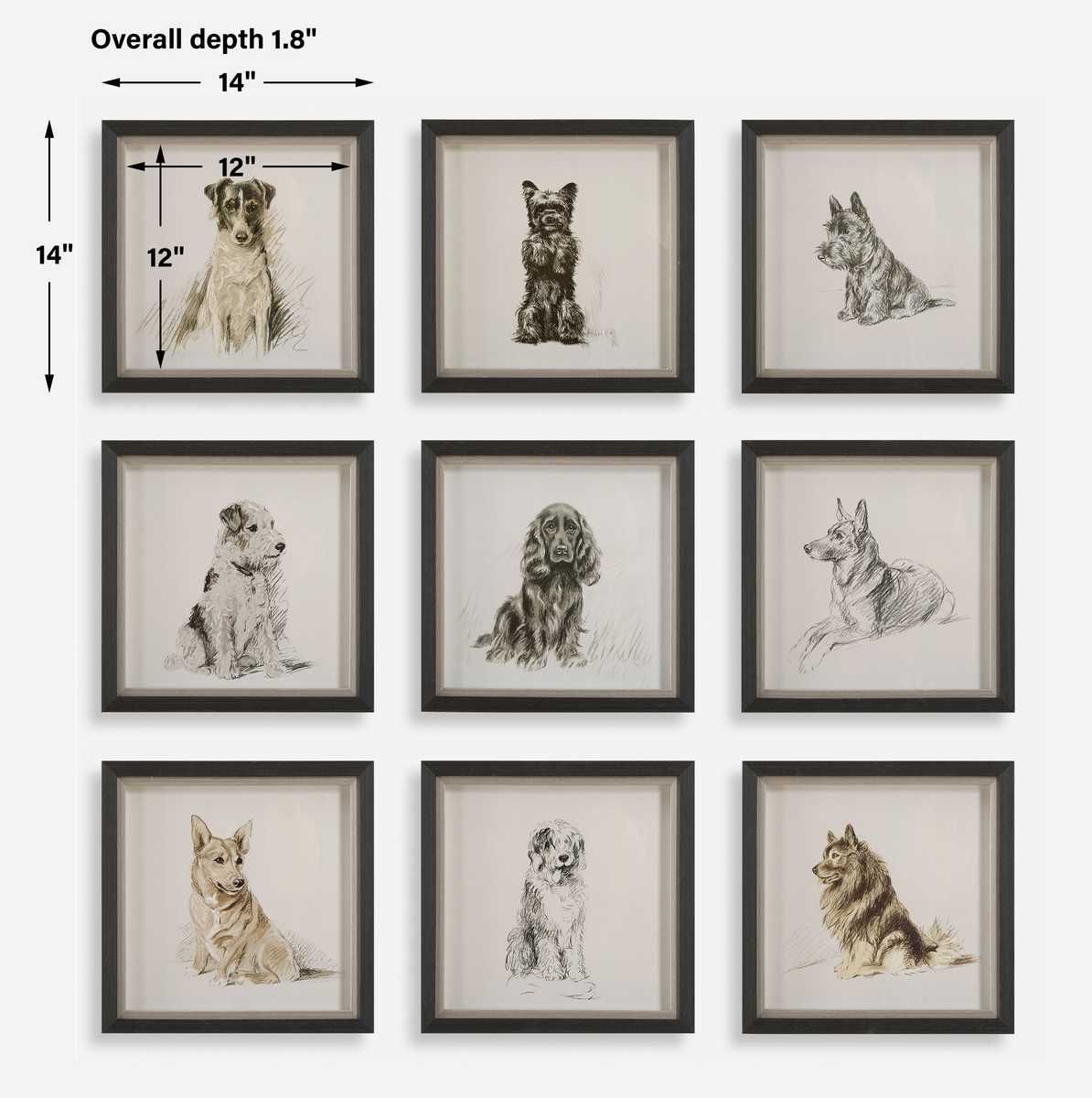 Loyal Companion Framed Prints, S/9 - timeless artwork that brings character to any space | Image 7 | InSTYLE Home & Rugs