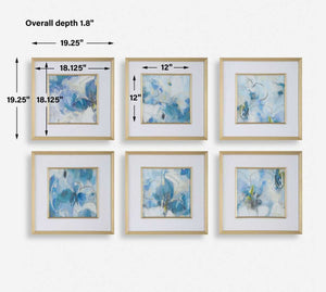 Fresh Start Framed Prints, Blue, S/6 - bold and creative art for unique interior décor | Image 7 | InSTYLE Home & Rugs