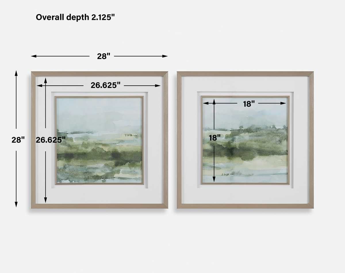 Soft Sage Framed Prints, S/2 - eye-catching art pieces to enhance your home design | Image 7 | InSTYLE Home & Rugs
