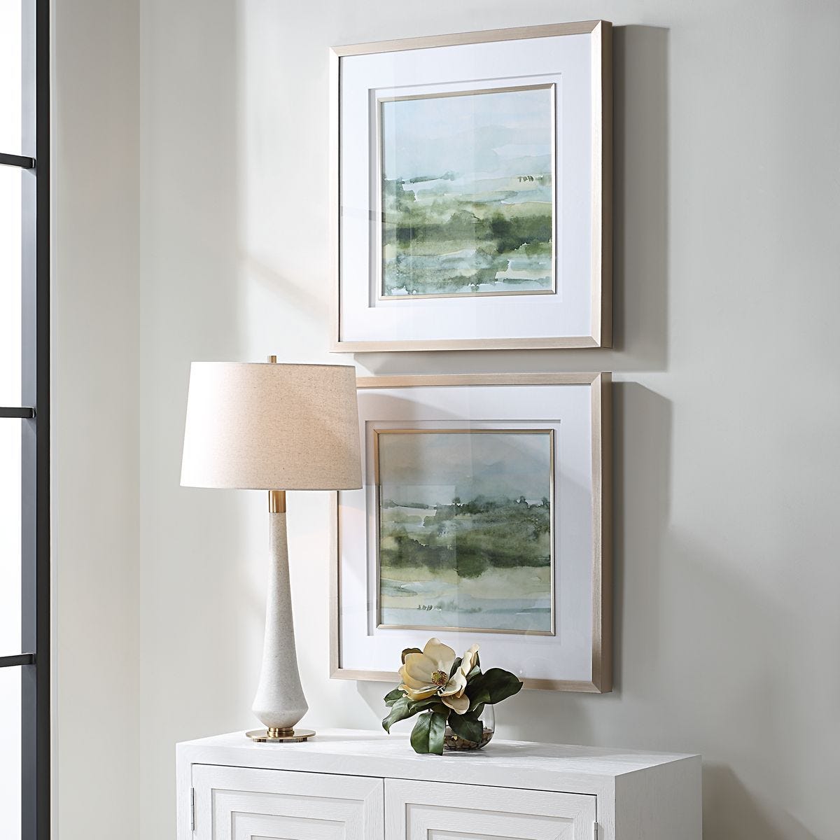 Soft Sage Framed Prints, S/2 - eye-catching art pieces to enhance your home design | Image 3 | InSTYLE Home & Rugs
