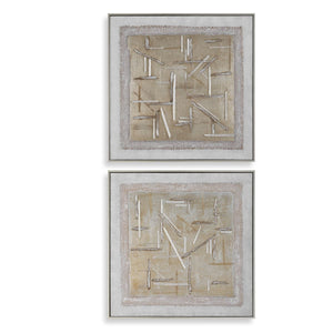 Unpredictable Hand Painted Canvases, S/2 - timeless artwork that brings character to any space | Image 2 | InSTYLE Home & Rugs
