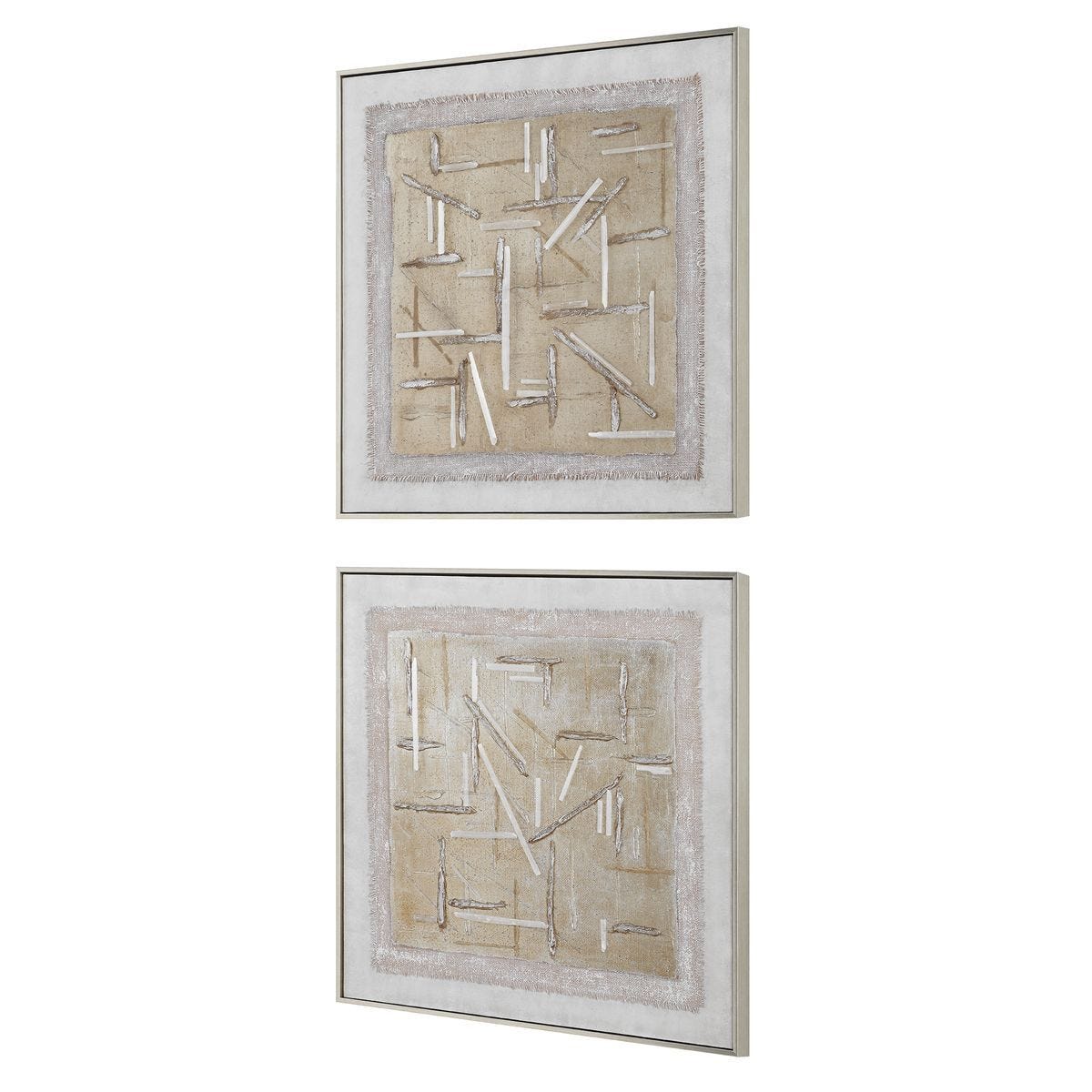 Unpredictable Hand Painted Canvases, S/2 - timeless artwork that brings character to any space | Image 4 | InSTYLE Home & Rugs