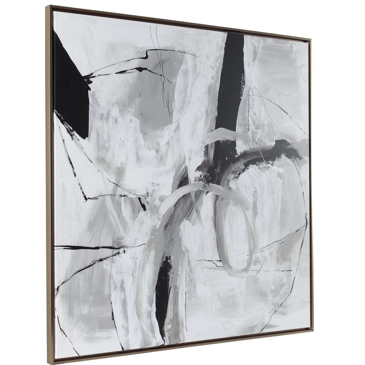 Looping Eternity Framed Canvas - bold and creative art for unique interior décor | Image 4 | InSTYLE Home & Rugs