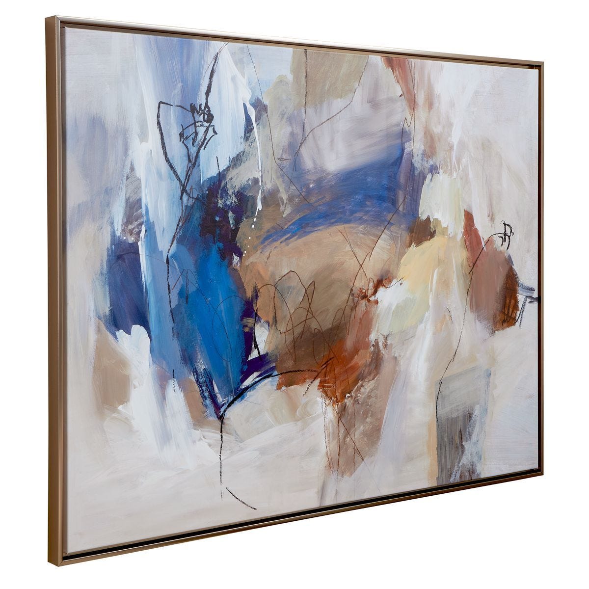 Subtle Nuances Framed Canvas - timeless artwork that brings character to any space | Image 3 | InSTYLE Home & Rugs
