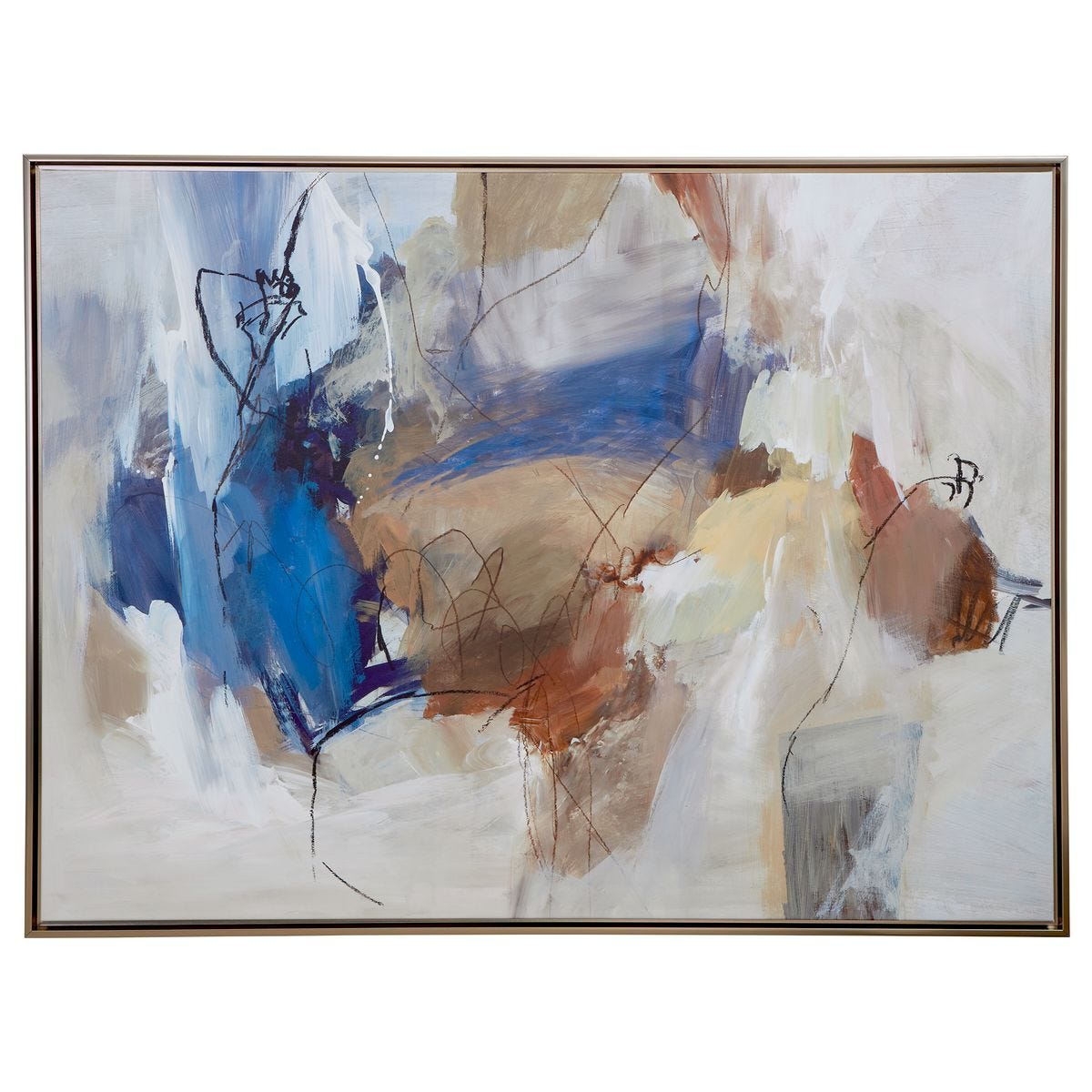 Subtle Nuances Framed Canvas - timeless artwork that brings character to any space | Image 4 | InSTYLE Home & Rugs