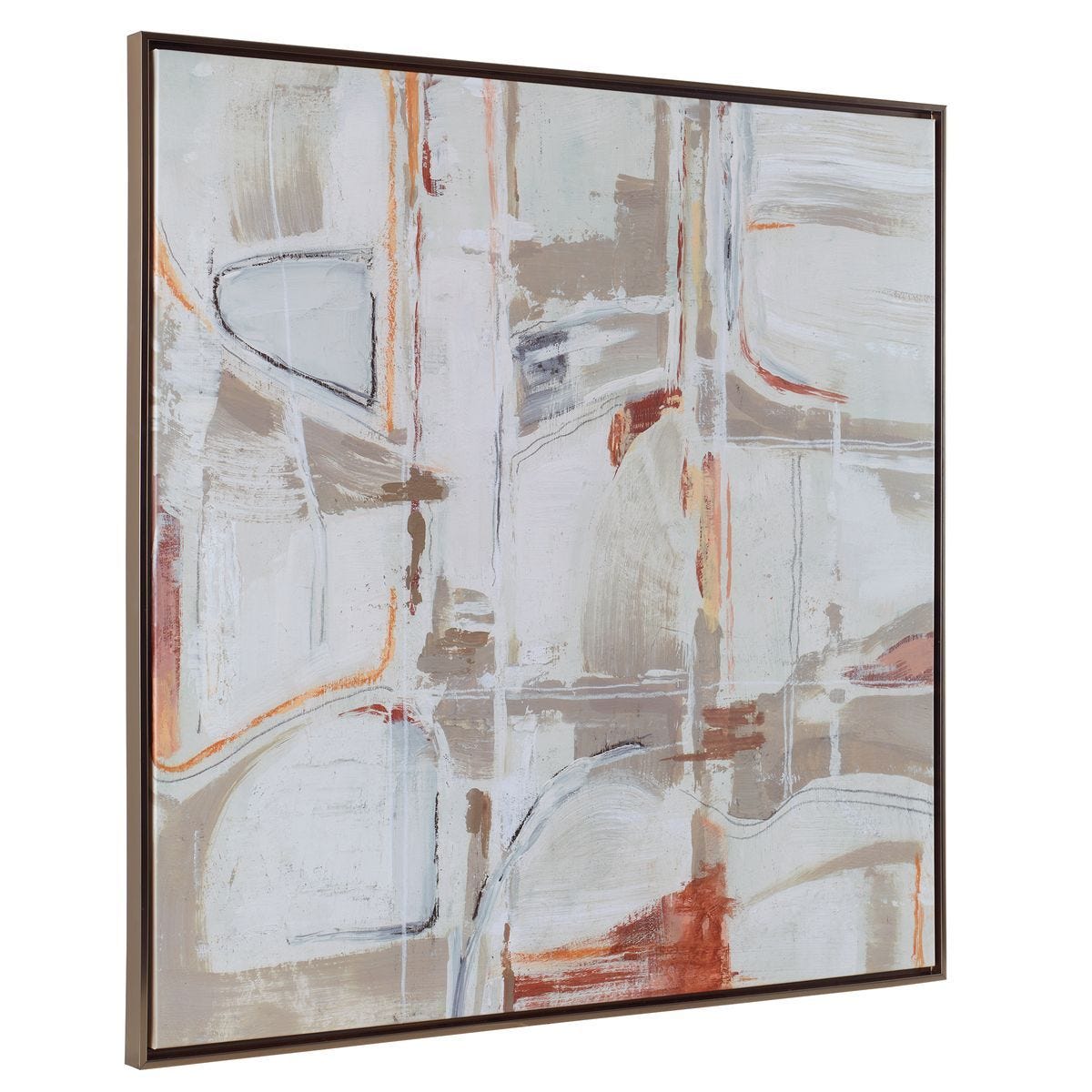 Neutral Nirvana Framed Canvas - timeless artwork that brings character to any space | Image 4 | InSTYLE Home & Rugs