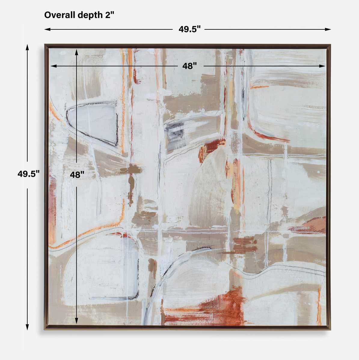 Neutral Nirvana Framed Canvas - timeless artwork that brings character to any space | Image 6 | InSTYLE Home & Rugs