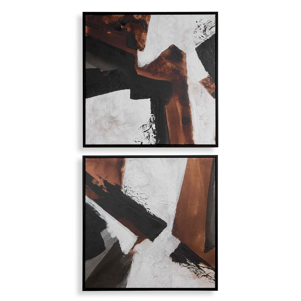 Tactile Inspiration Framed Canvases, S/2 - timeless artwork that brings character to any space | Image 2 | InSTYLE Home & Rugs