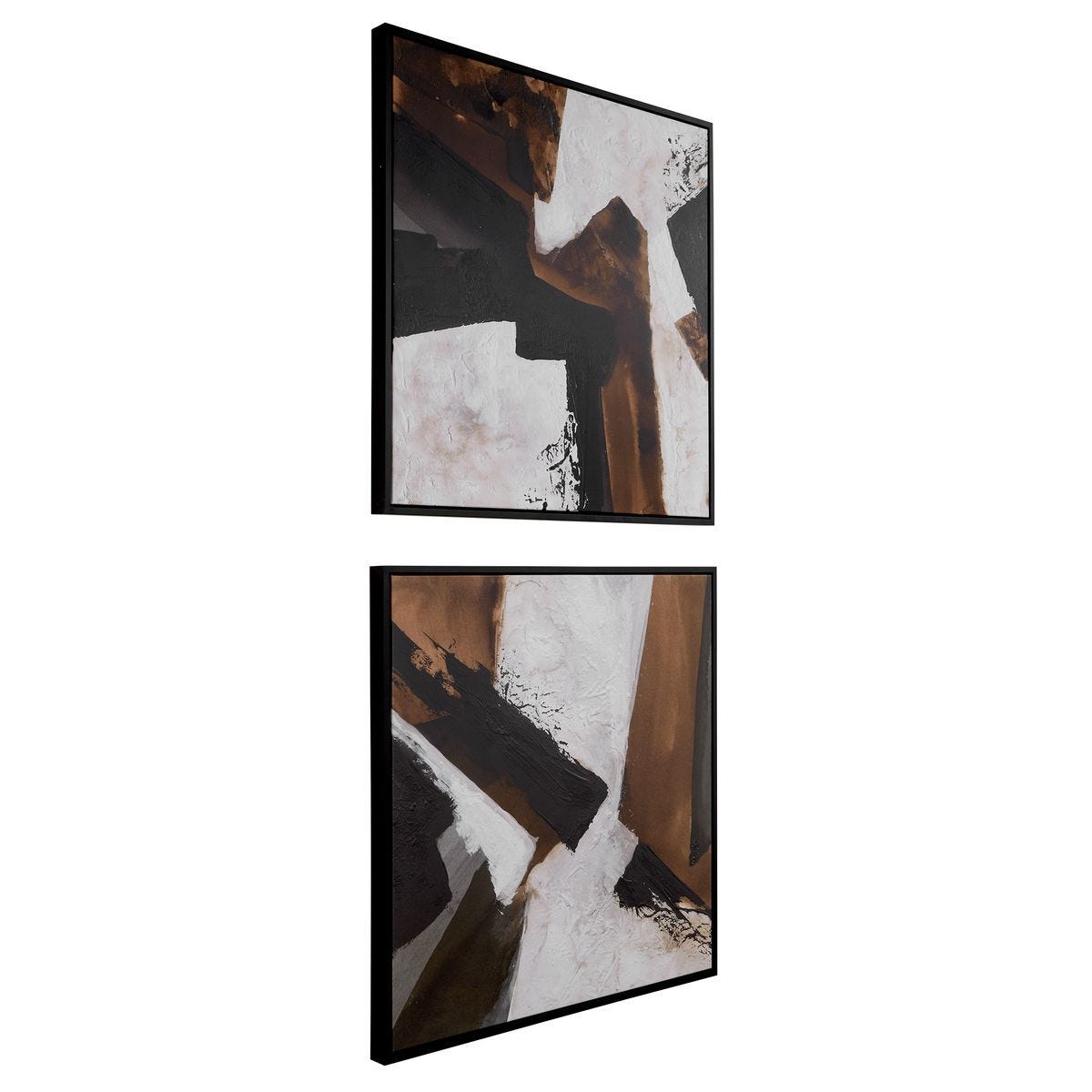 Tactile Inspiration Framed Canvases, S/2 - timeless artwork that brings character to any space | Image 3 | InSTYLE Home & Rugs