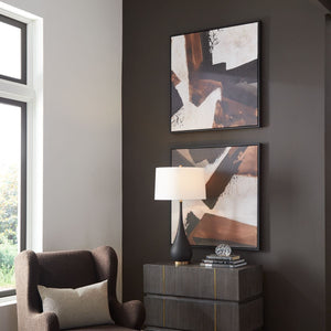 Tactile Inspiration Framed Canvases, S/2 - timeless artwork that brings character to any space | Image 1 | InSTYLE Home & Rugs