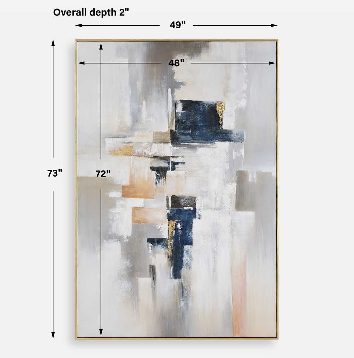 Waterfront Hand Painted Canvas - bold and creative art for unique interior décor | Image 7 | InSTYLE Home & Rugs