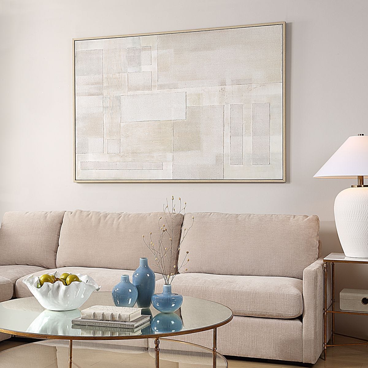 Erase Hand Painted Canvas - timeless artwork that brings character to any space | Image 3 | InSTYLE Home & Rugs