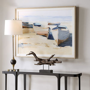 Beached Boats Framed Print - eye-catching art pieces to enhance your home design | Image 3 | InSTYLE Home & Rugs