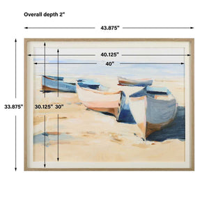 Beached Boats Framed Print - eye-catching art pieces to enhance your home design | Image 6 | InSTYLE Home & Rugs