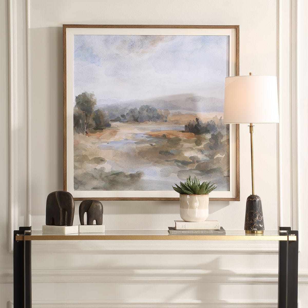 River Afternoon Framed Print - eye-catching art pieces to enhance your home design | Image 1 | InSTYLE Home & Rugs
