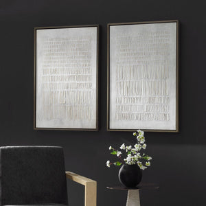 Social Theory Framed Canvases, S/2 - eye-catching art pieces to enhance your home design | Image 3 | InSTYLE Home & Rugs