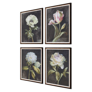 Florals on Black Framed Prints, S/4 - eye-catching art pieces to enhance your home design | Image 4 | InSTYLE Home & Rugs