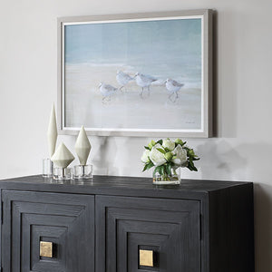 Tranquil Shorebirds on the Sand Framed Print - bold and creative art for unique interior décor | Image 3 | InSTYLE Home & Rugs