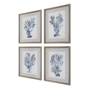 Shibori Coral Framed Prints, S/4 - timeless artwork that brings character to any space | Image 4 | InSTYLE Home & Rugs