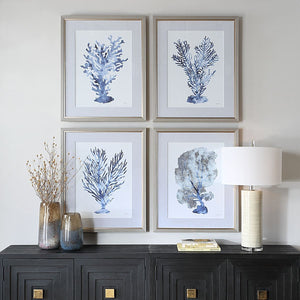 Shibori Coral Framed Prints, S/4 - timeless artwork that brings character to any space | Image 1 | InSTYLE Home & Rugs
