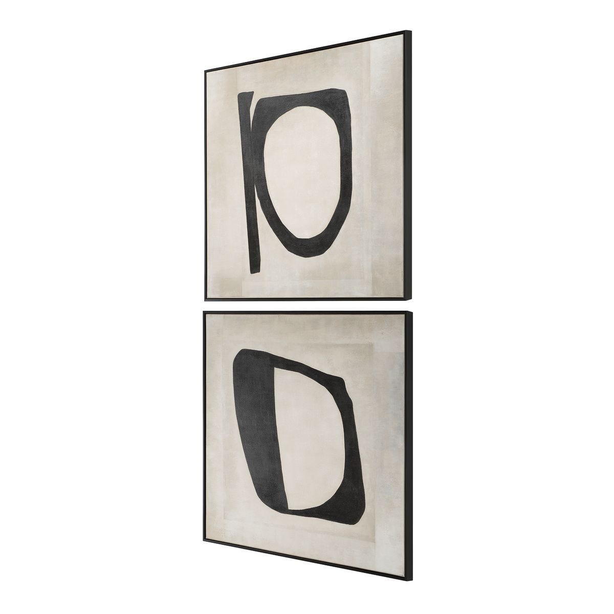 Characters Hand Painted Canvases, S/2 - bold and creative art for unique interior décor | Image 3 | InSTYLE Home & Rugs
