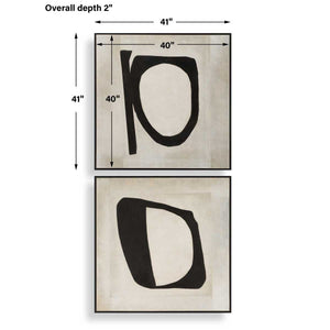 Characters Hand Painted Canvases, S/2 - bold and creative art for unique interior décor | Image 6 | InSTYLE Home & Rugs