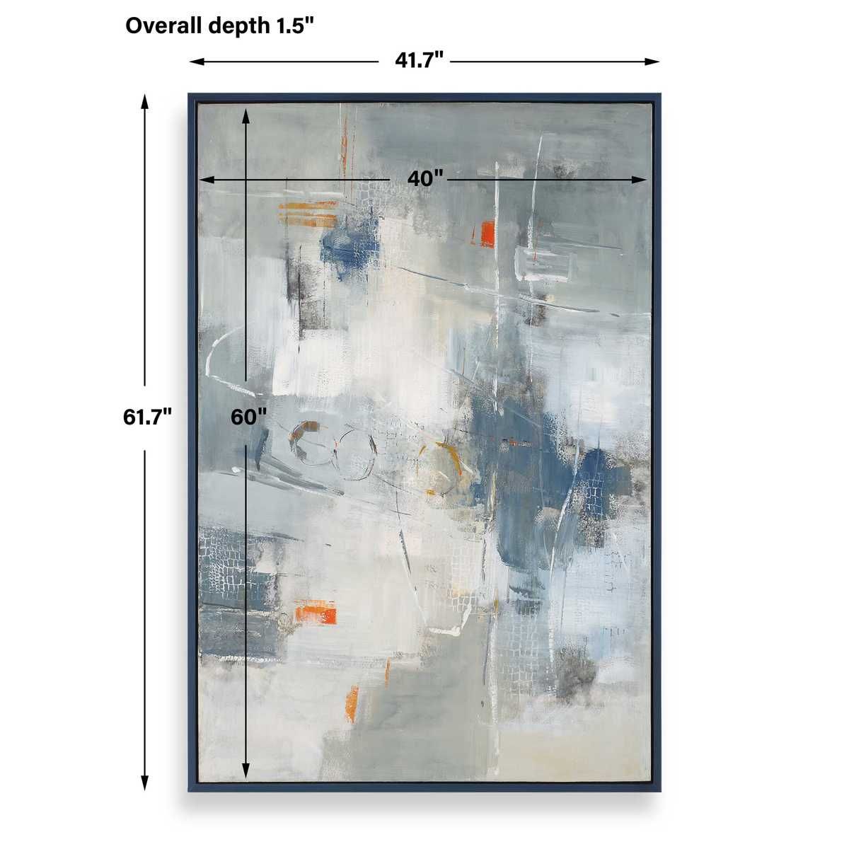 Blueprint Hand Painted Canvas - bold and creative art for unique interior décor | Image 6 | InSTYLE Home & Rugs