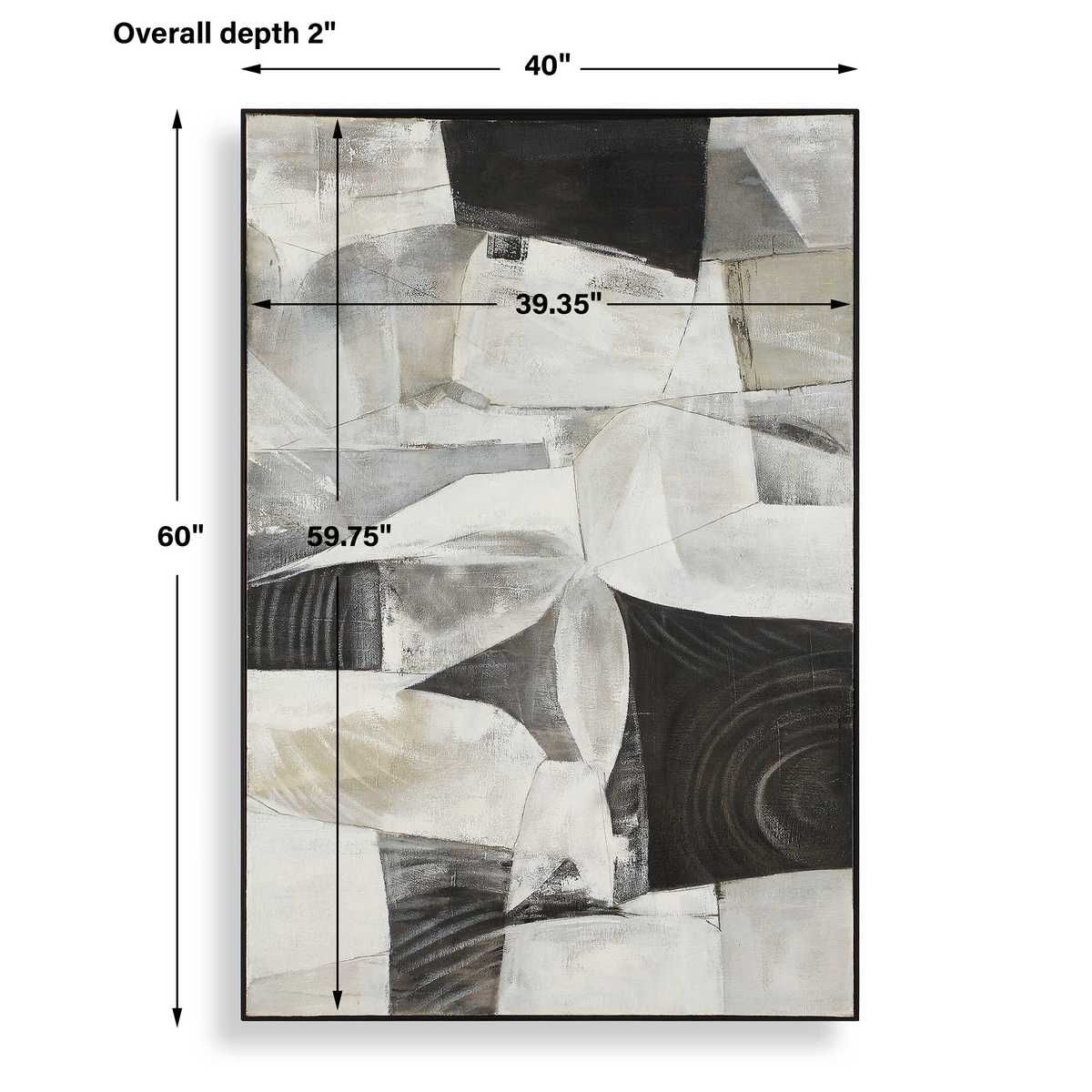 Folding Time Framed Canvas - timeless artwork that brings character to any space | Image 7 | InSTYLE Home & Rugs