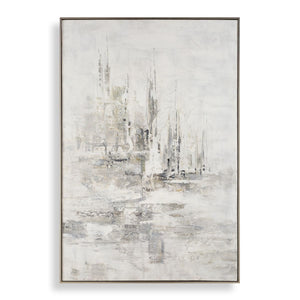 Hours in Silence Hand Painted Canvas - bold and creative art for unique interior décor | Image 2 | InSTYLE Home & Rugs