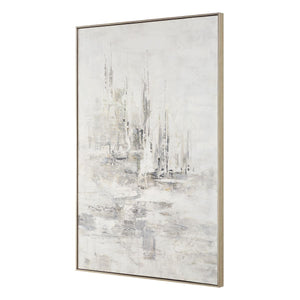 Hours in Silence Hand Painted Canvas - bold and creative art for unique interior décor | Image 3 | InSTYLE Home & Rugs