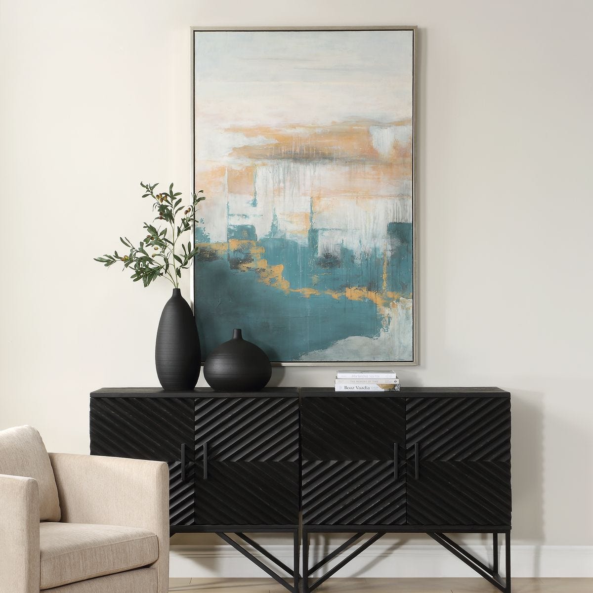 Eastside Hand Painted Canvas - timeless artwork that brings character to any space | Image 1 | InSTYLE Home & Rugs