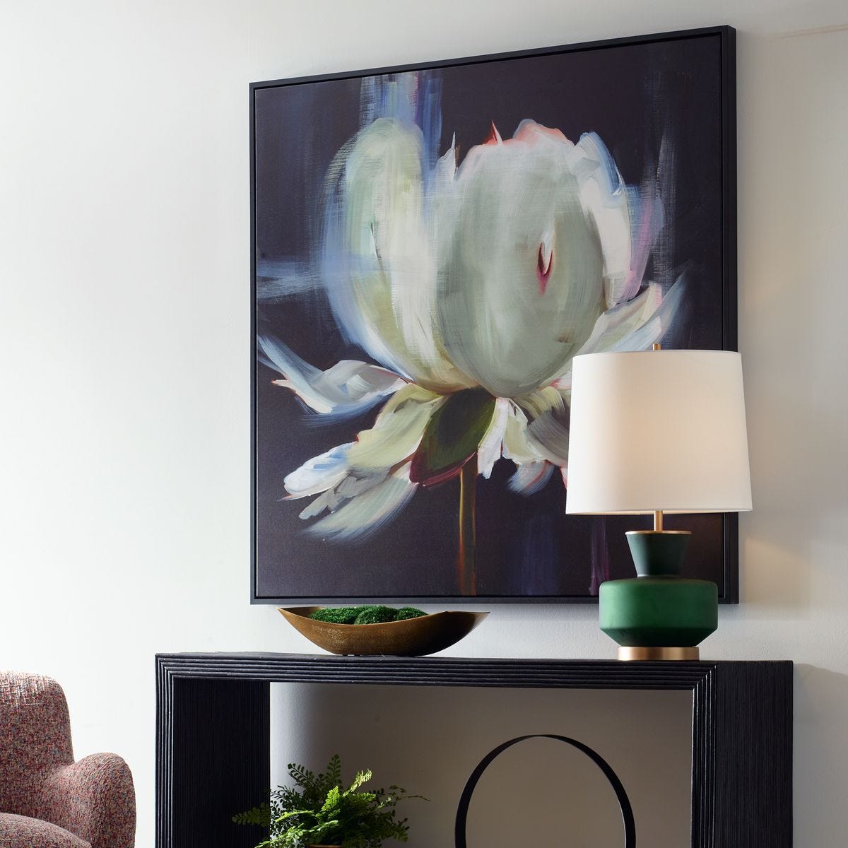 Peony Framed Canvas - bold and creative art for unique interior décor | Image 3 | InSTYLE Home & Rugs