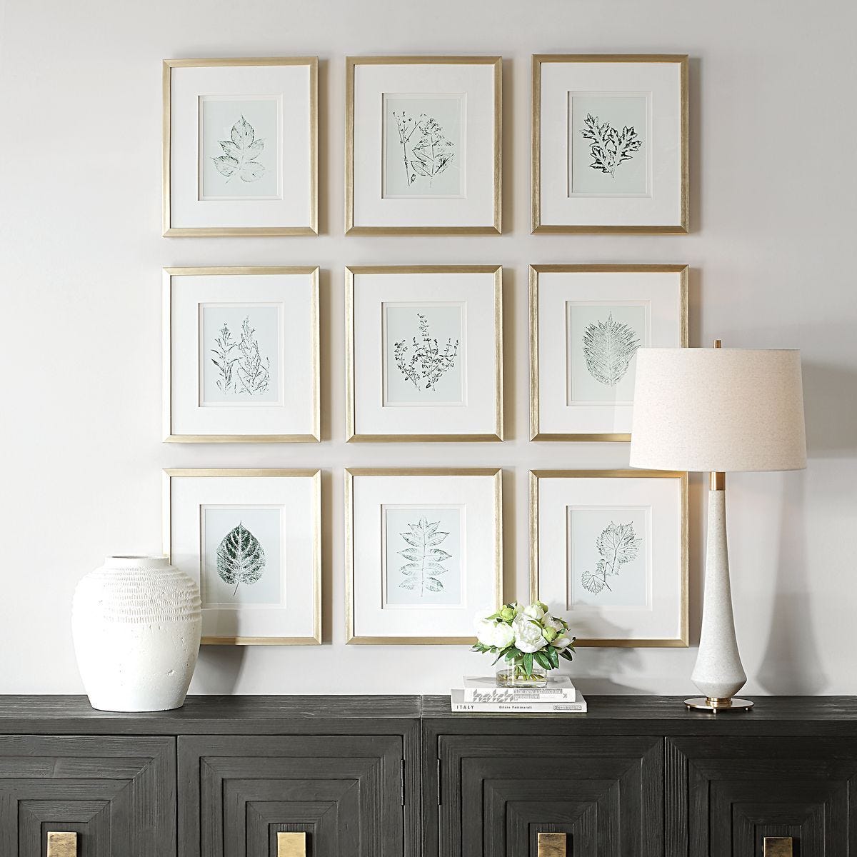 Nature's Script Framed Prints, S/9 - eye-catching art pieces to enhance your home design | Image 1 | InSTYLE Home & Rugs