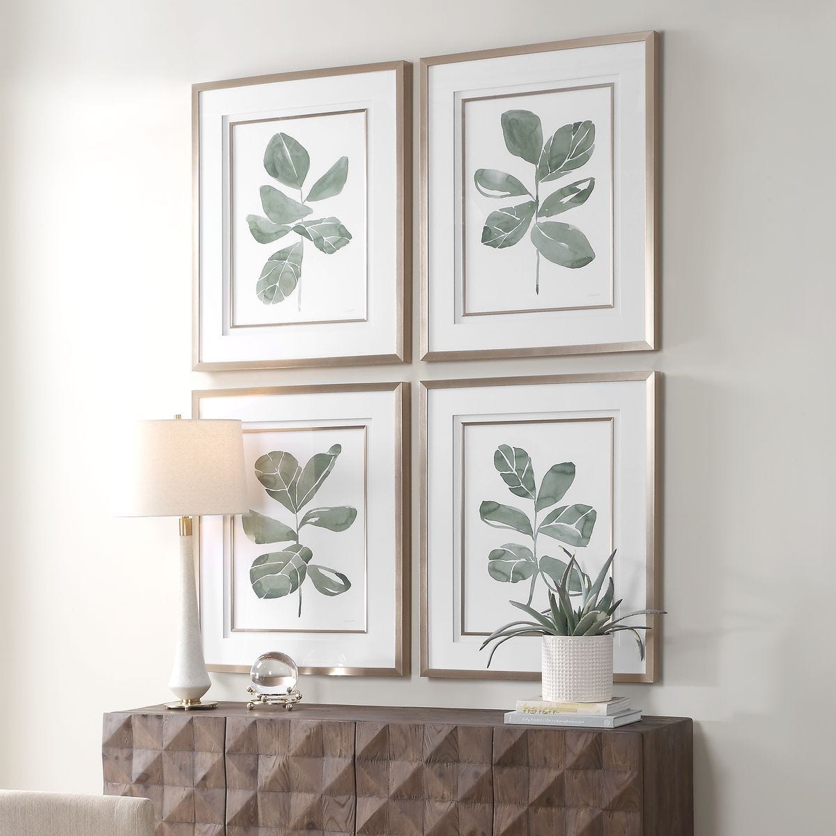 Fiddle Head Leaf Framed Prints, S/4 - timeless artwork that brings character to any space | Image 3 | InSTYLE Home & Rugs