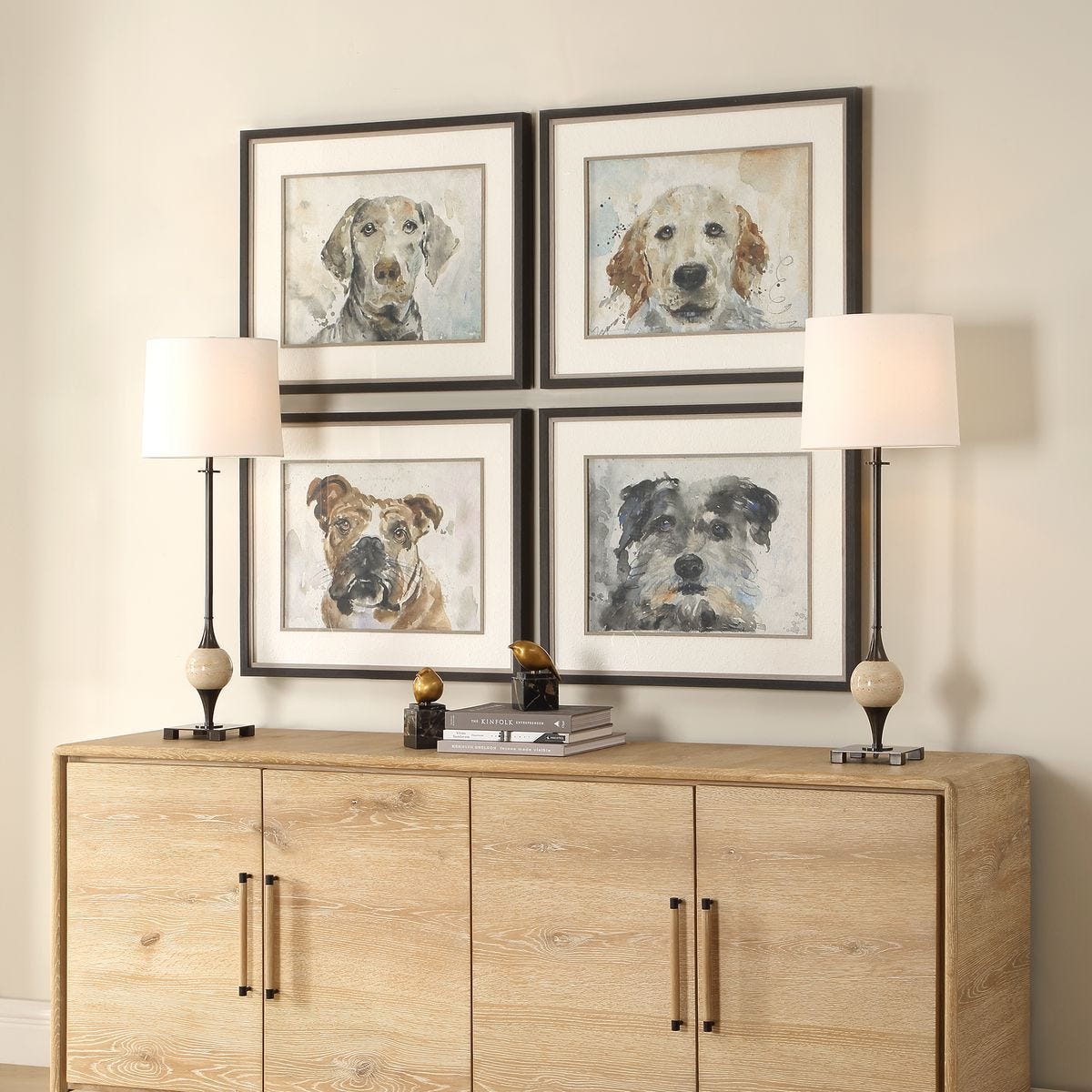 Dog Days Framed Prints, S/4 - timeless artwork that brings character to any space | Image 3 | InSTYLE Home & Rugs