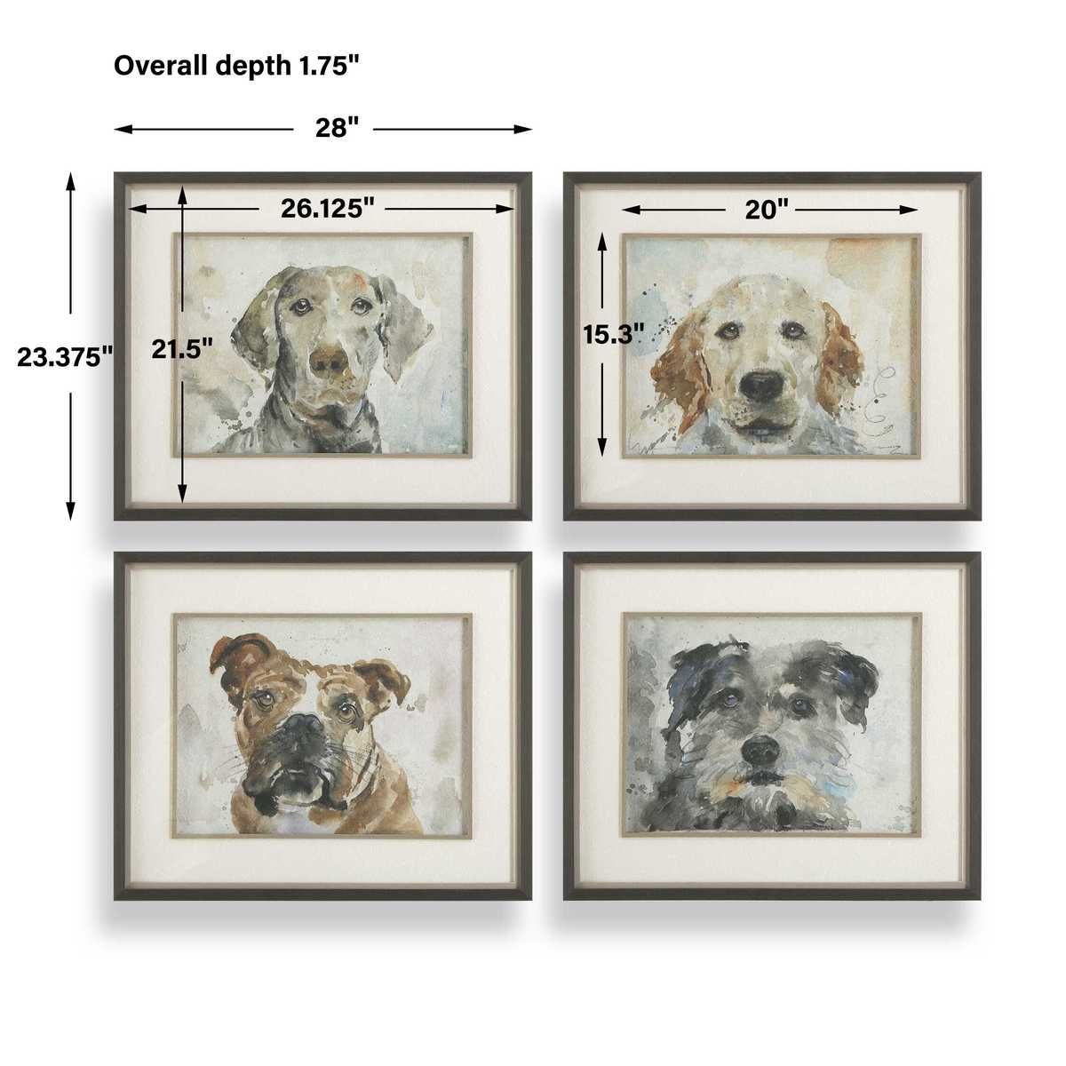 Dog Days Framed Prints, S/4 - timeless artwork that brings character to any space | Image 7 | InSTYLE Home & Rugs