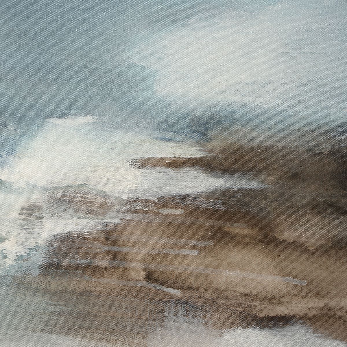 Chasing Blue Hand Painted Canvas - eye-catching art pieces to enhance your home design | Image 5 | InSTYLE Home & Rugs
