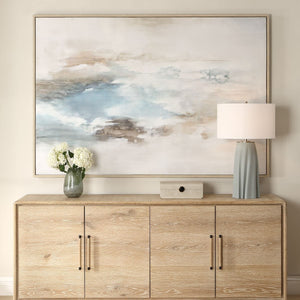 Chasing Blue Hand Painted Canvas - eye-catching art pieces to enhance your home design | Image 1 | InSTYLE Home & Rugs