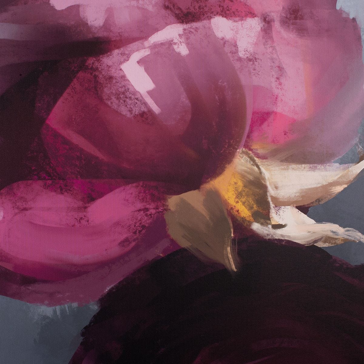 Plum Ranculus Framed Canvas - timeless artwork that brings character to any space | Image 5 | InSTYLE Home & Rugs